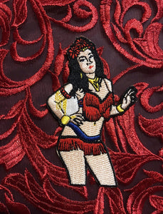 Showgirl Blyre Embroidered Iron On Patch - Lisa Lassi