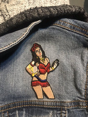 Load image into Gallery viewer, Showgirl Blyre Embroidered Iron On Patch - Lisa Lassi
