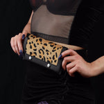 Load image into Gallery viewer, Leopard Print Snap Pouch With Belt - Lisa Lassi
