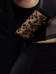 Load image into Gallery viewer, Leopard Print Snap Pouch With Belt - Lisa Lassi
