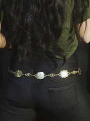 Load image into Gallery viewer, Mini Concho Gold Chain Belt
