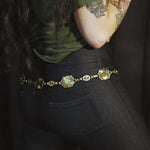 Load image into Gallery viewer, Mini Concho Gold Chain Belt
