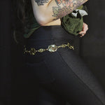 Load image into Gallery viewer, Mini Concho Gold Chain Belt
