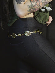 Load image into Gallery viewer, Mini Concho Gold Chain Belt
