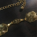Load image into Gallery viewer, Mini Concho Gold Chain Belt
