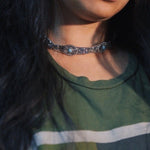 Load image into Gallery viewer, Necklace w Silver &amp; Mini Turq Details
