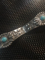 Load image into Gallery viewer, Necklace w Silver &amp; Mini Turq Details
