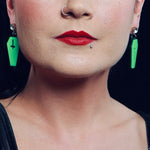 Load image into Gallery viewer, Neon Coffin Earrings - Lisa Lassi
