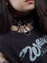 Load image into Gallery viewer, Pleather Bondage Choker - Lisa Lassi
