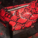 Load image into Gallery viewer, Red Snake Print GoGo Fanny Pack - Lisa Lassi
