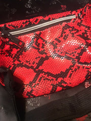 Load image into Gallery viewer, Red Snake Print GoGo Fanny Pack - Lisa Lassi
