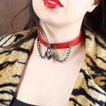 Load image into Gallery viewer, Heart Chain Choker - More Colors Available - Lisa Lassi
