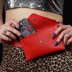 Load image into Gallery viewer, Red Mini Snap Pouch - Lisa Lassi
