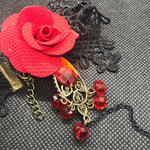 Load image into Gallery viewer, Rose And Lace Bracelet Ring Combo - Lisa Lassi
