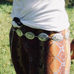 Load image into Gallery viewer, Simple Silver Concho Belt
