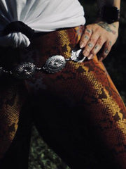 Load image into Gallery viewer, Simple Silver Concho Belt
