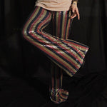 Load image into Gallery viewer, Striped Sequin Flares
