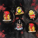 Load image into Gallery viewer, Tattoo Flash Cartoon Coasters Set - Lisa Lassi
