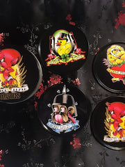 Load image into Gallery viewer, Tattoo Flash Cartoon Coasters Set - Lisa Lassi
