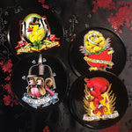 Load image into Gallery viewer, Tattoo Flash Cartoon Coasters Set - Lisa Lassi
