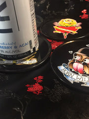 Load image into Gallery viewer, Tattoo Flash Cartoon Coasters Set - Lisa Lassi
