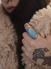 Load image into Gallery viewer, Turquoise Adjustable Ring
