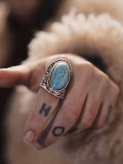 Load image into Gallery viewer, Turquoise Adjustable Ring
