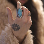 Load image into Gallery viewer, Turquoise Adjustable Ring
