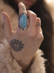 Load image into Gallery viewer, Turquoise Adjustable Ring
