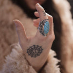 Load image into Gallery viewer, Turquoise Adjustable Ring
