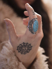 Load image into Gallery viewer, Turquoise Adjustable Ring
