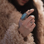 Load image into Gallery viewer, Turquoise Adjustable Ring
