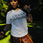 Load image into Gallery viewer, Urban Cowgirl Cow Print Tee
