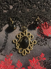 Load image into Gallery viewer, Victorian Style Dangle Lace Choker - Lisa Lassi
