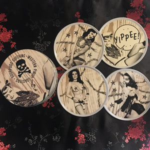 Western Pin-Up Girls Coasters Set - Lisa Lassi