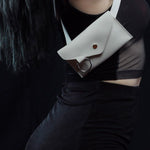 Load image into Gallery viewer, White Mini Snap Pouch - Lisa Lassi
