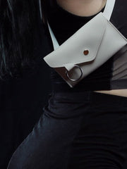 Load image into Gallery viewer, White Mini Snap Pouch - Lisa Lassi
