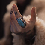 Load image into Gallery viewer, Turquoise Adjustable Ring
