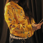 Load image into Gallery viewer, Pinup Cowgirl Bomber Jacket
