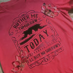 Load image into Gallery viewer, Bother Me Tomorrow CCR red tee
