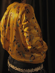 Load image into Gallery viewer, Pinup Cowgirl Bomber Jacket
