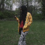 Load image into Gallery viewer, Pinup Cowgirl Bomber Jacket
