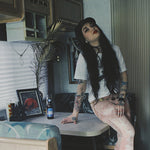 Load image into Gallery viewer, Peach Marble Flare Pants
