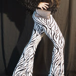Load image into Gallery viewer, Zebra Print Flare Pants
