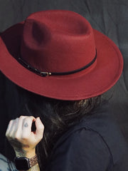Load image into Gallery viewer, Burgundy Western Hat
