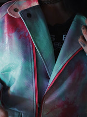 Load image into Gallery viewer, Tye-Dye Liquid Moto Jacket
