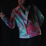 Load image into Gallery viewer, Tye-Dye Liquid Moto Jacket
