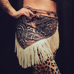 Load image into Gallery viewer, Bleached Bandana Wild Rag with Fringe
