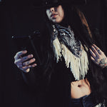 Load image into Gallery viewer, Bleached Bandana Wild Rag with Fringe - Lisa Lassi
