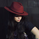 Load image into Gallery viewer, Burgundy Western Hat
